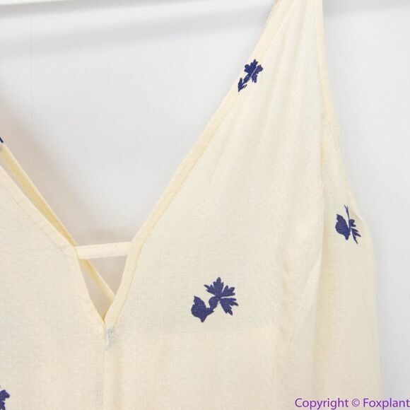 NEW Free People Get To You Printed Maxi Dress Ivory Blue, M - Picture 8 of 16